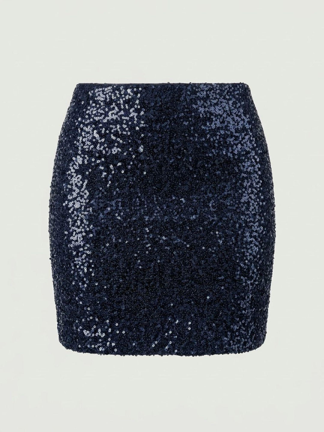 Minigonna a fascia in paillettes blu 2268 8 ANDREA MORANDO 