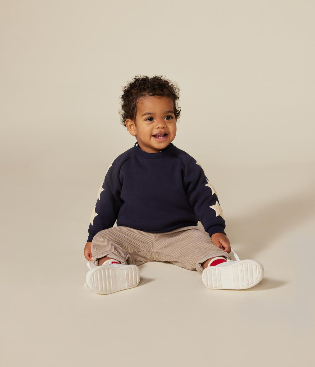 Maglia blu con stelle A0BE8 01 PETIT BATEAU 