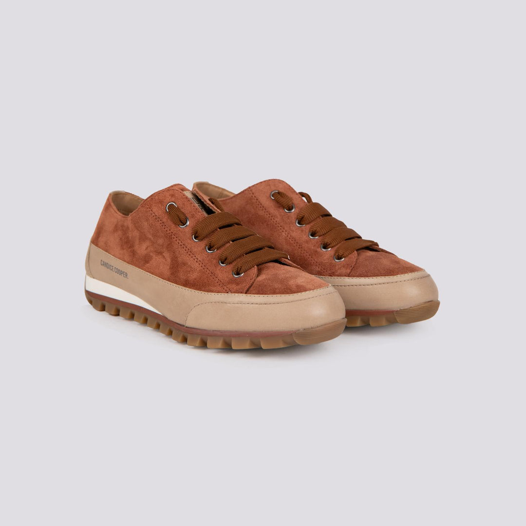 SNEAKER JANIS CHIC in camoscio MATTONE 2017965 041E22 CANDICE COOPER 