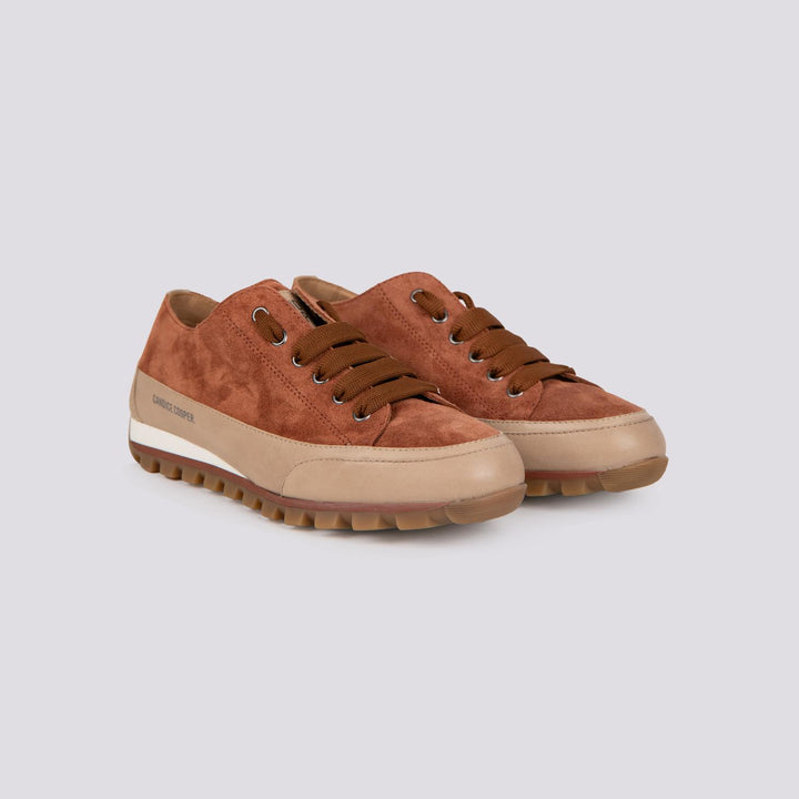 SNEAKER JANIS CHIC in camoscio MATTONE 2017965 041E22 CANDICE COOPER 