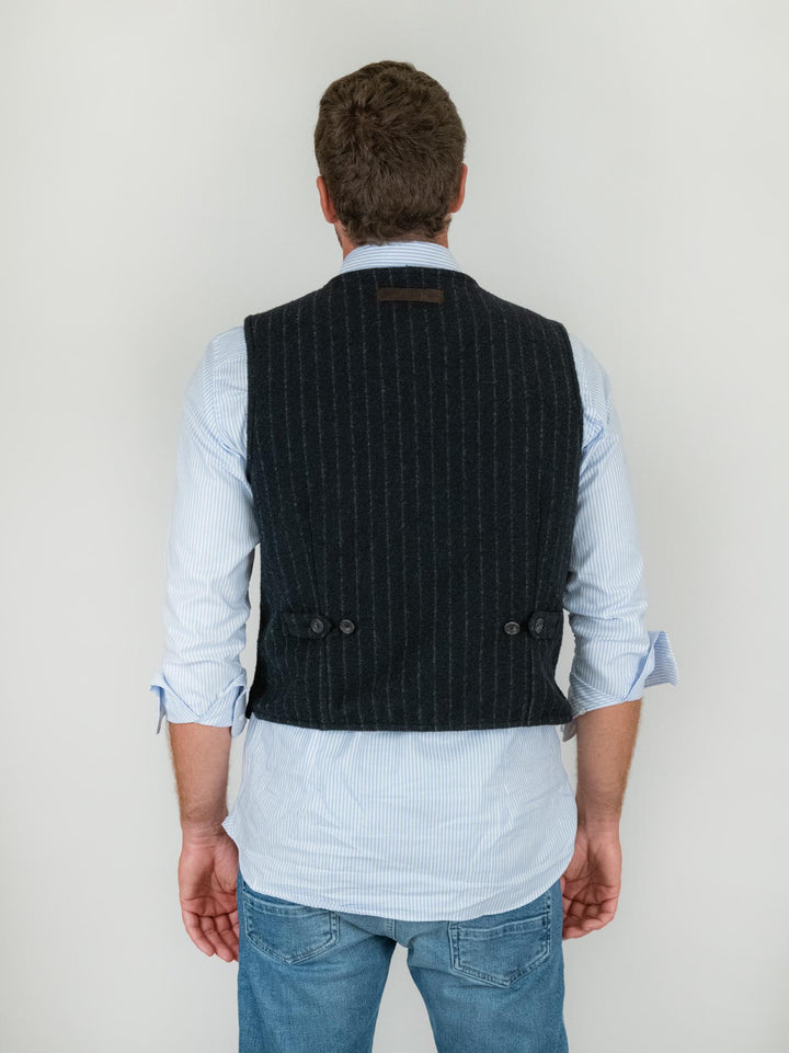 GILET LORRY IN CAMOSCIO TESTA MORO LORRY 06 JACK LEATHER 
