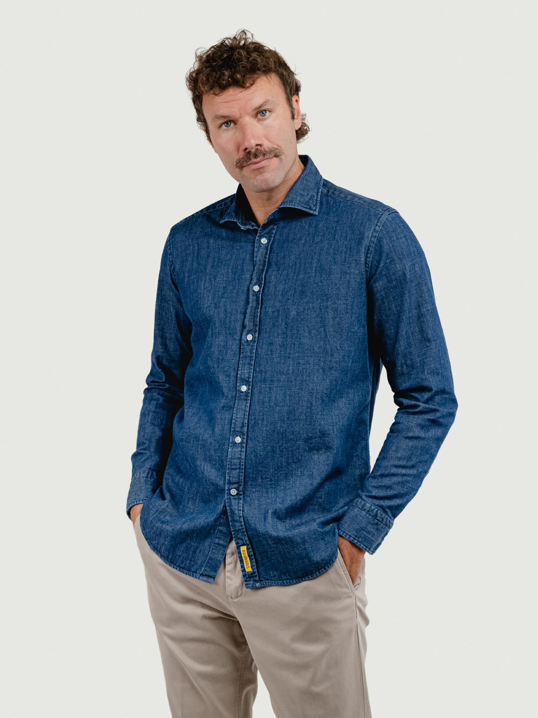 CAMICIA BRADFORD IN DENIM SCURO BRADFORD/DEN26 02 BAGGIES 