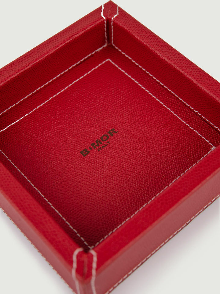 SVUOTATASCHE IN PELLE ROSSO