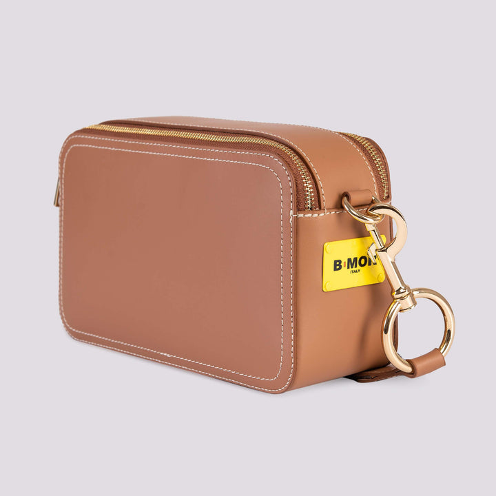 BORSA A TRACOLLA   MAXI YOURS IN PELLE CUOIO MAXI YOURS CUOIO BIMOR 