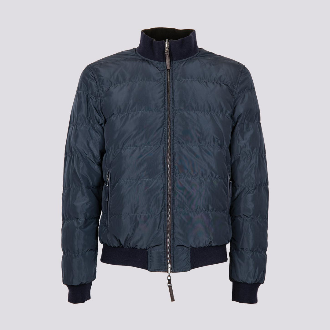GIUBBOTTO IMBOTTITO IN PELLE NAPPA MARRONE DEREK SEAMLESS DEREK SEAMLESS 06 JACK LEATHER 