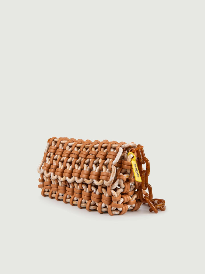 BORSA HER IN RESINA MULTICOLOR CARAMELLO