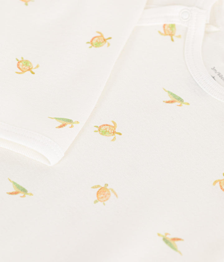PIGIAMA BEBÈ IN COTONE fantasia tartarughine A09GF 01 PETIT BATEAU 
