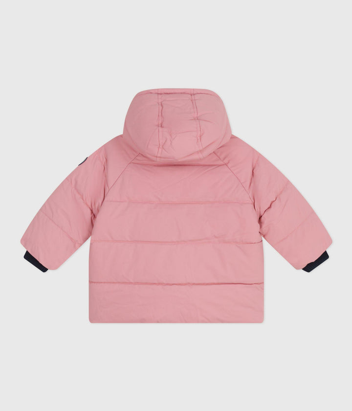 PIUMINO TINTA UNITA ROSA BEBÈ A0EAC 01 PETIT BATEAU 