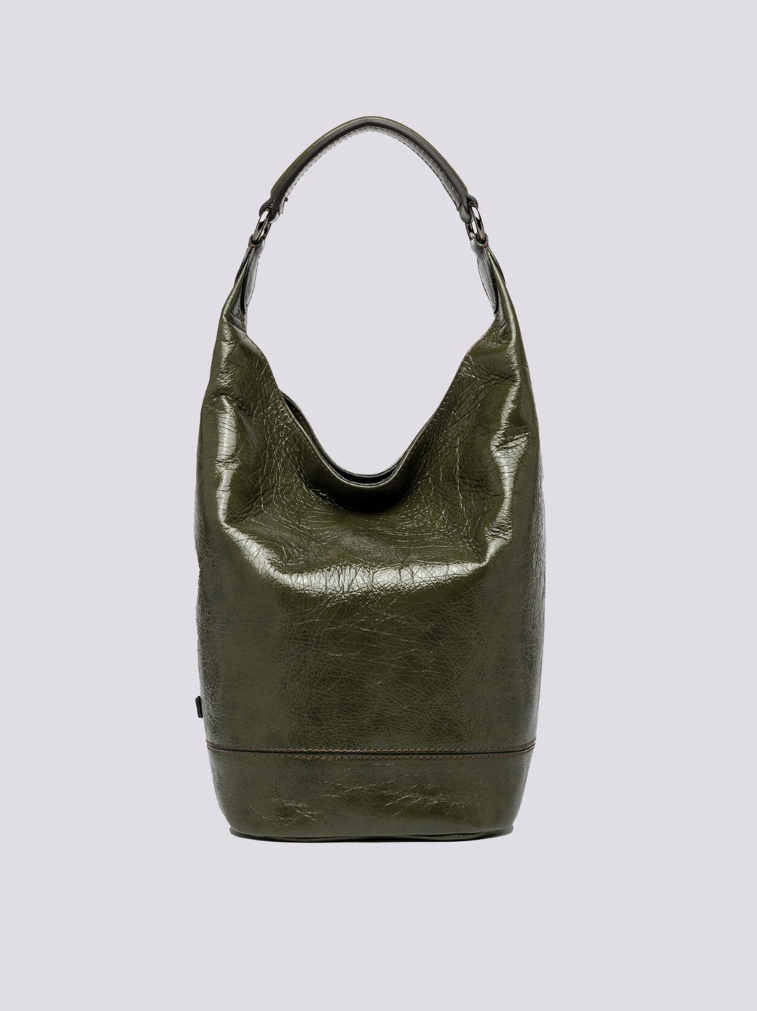 Borsa Phoebe secchiello  in naplak Guam green BS 10125 NPK 13131 GIANNI CHIARINI 