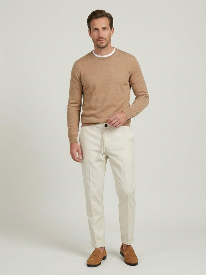 Pantalone in liocell con coulisse panama Y0007M 1001 ANDREA MORANDO 