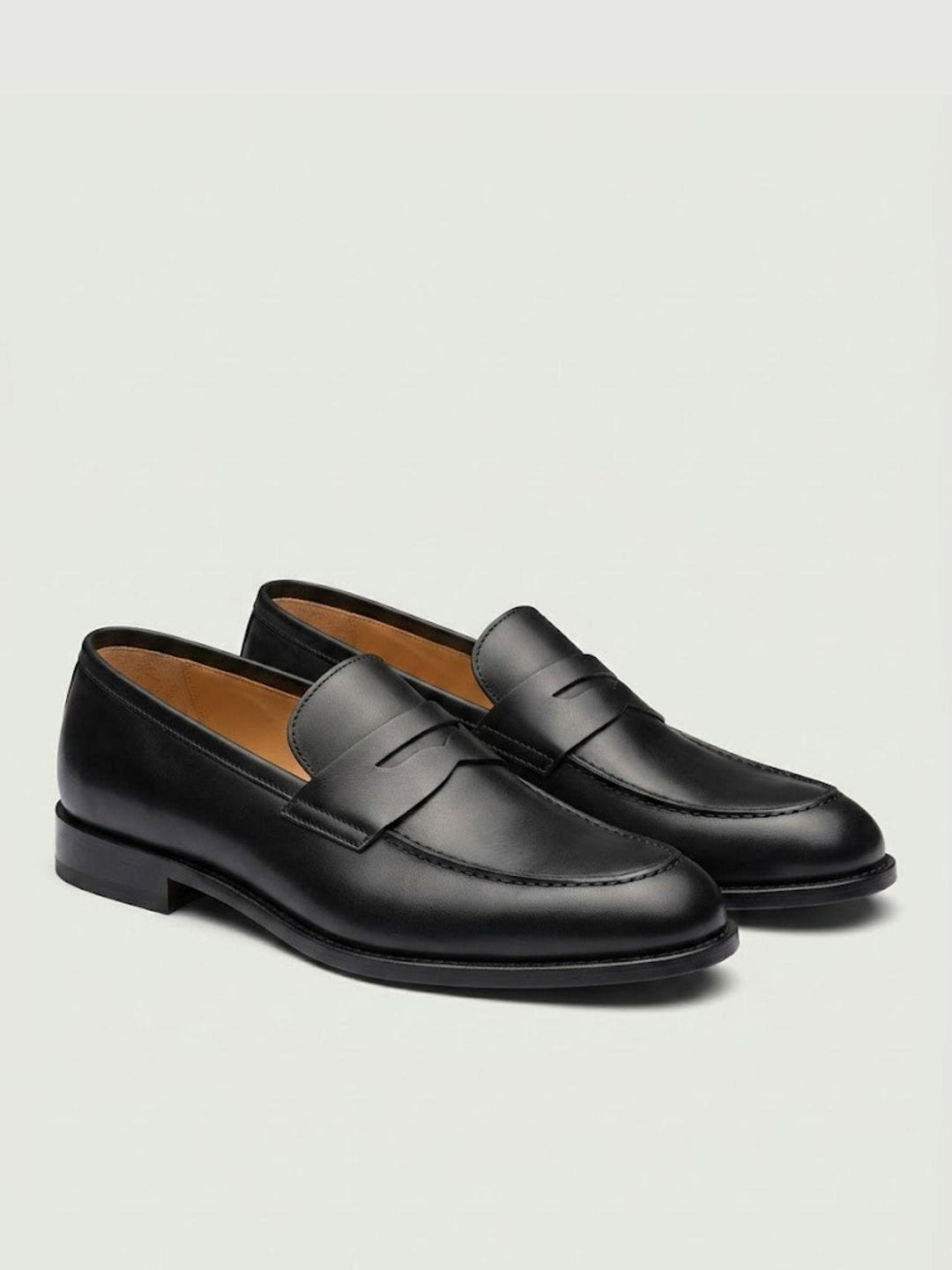 Mocassino penny in pelle nero 1182 NERO ANDREA MORANDO 