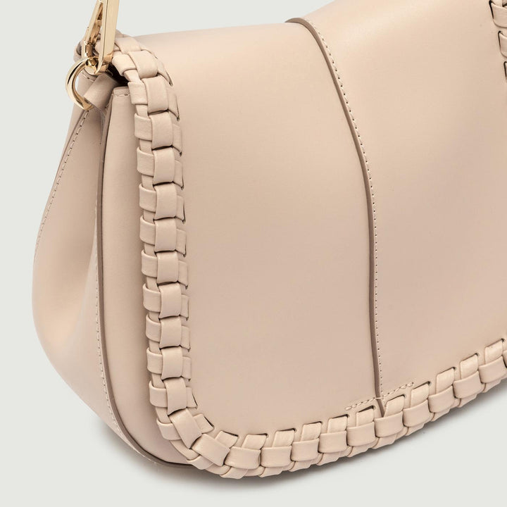 Borsa a spalla Helena Round special in pelle Cream BS 10846 PRCK-THR 2971 GIANNI CHIARINI 