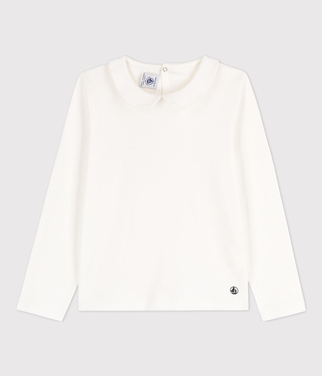 T-shirt maniche lunghe in cotone bambina A05FX 02 PETIT BATEAU 