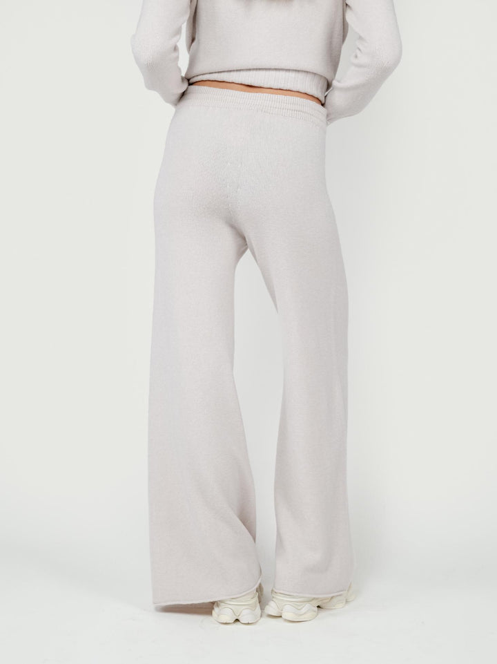 PANTALONI IN MAGLIA PANNA 0370176 0080 BIMOR 