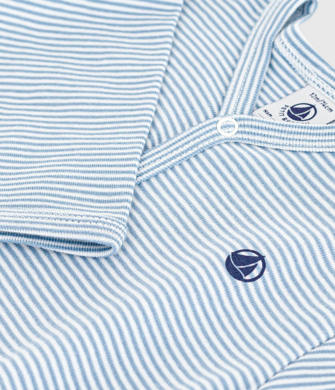 Pigiama in cotone millerighe neonato A0E2M 01 PETIT BATEAU 
