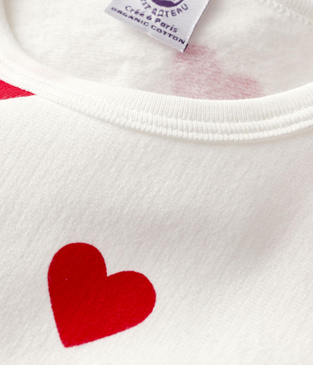 PIGIAMA BAMBINO FANTASIA CUORI IN MOLLETON A00FR 01 PETIT BATEAU 