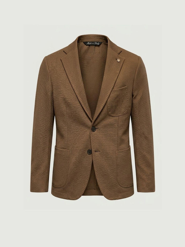 Blazer con microtrama testa di moro S1141 MORO ANDREA MORANDO 