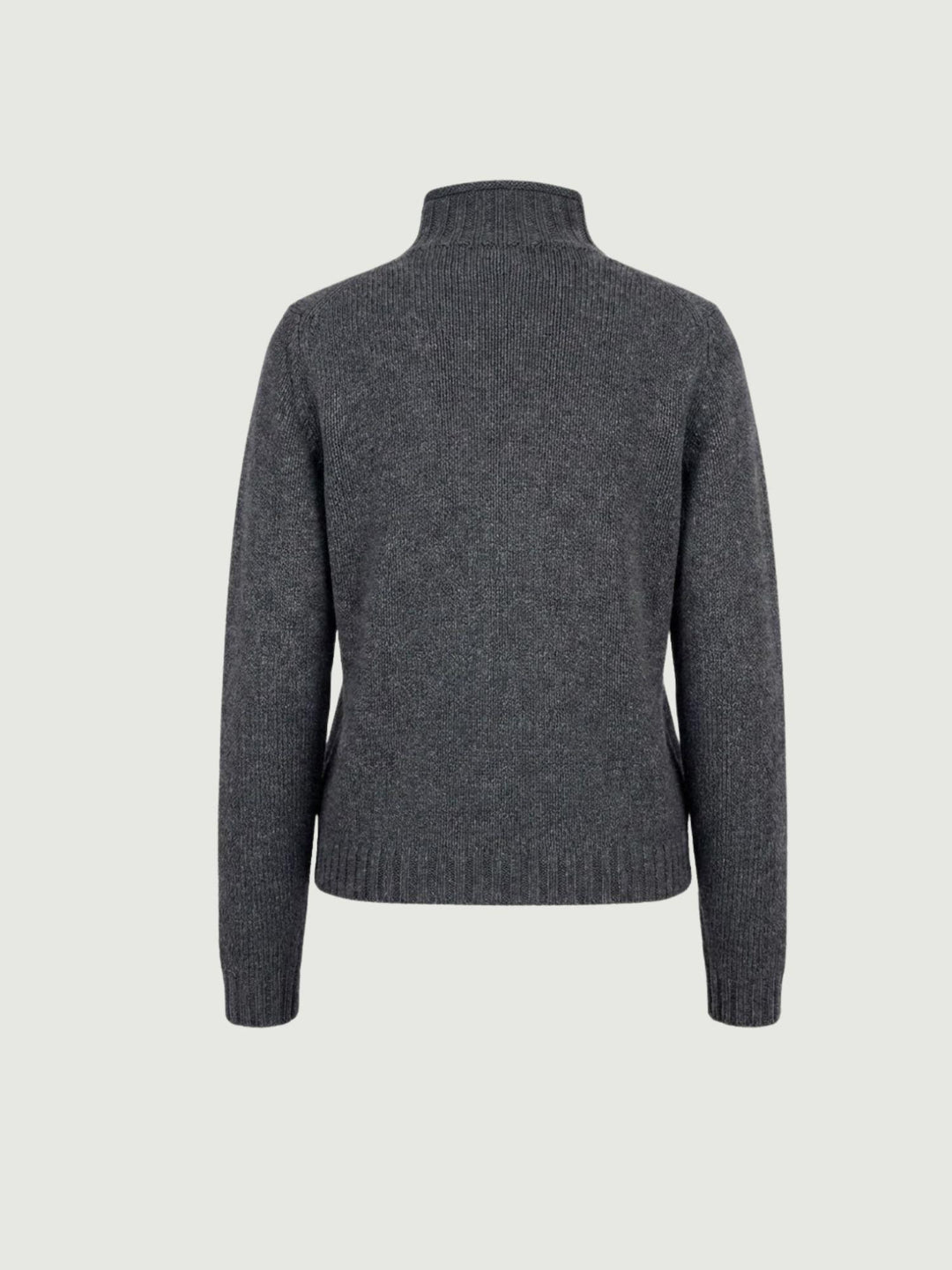 Maglia lupetto in lana antracite con trecce 14117LU MARENGO ANDREA MORANDO 