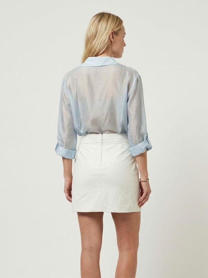 Camicia semitrasparente azzurra M796/071 157 ANDREA MORANDO 