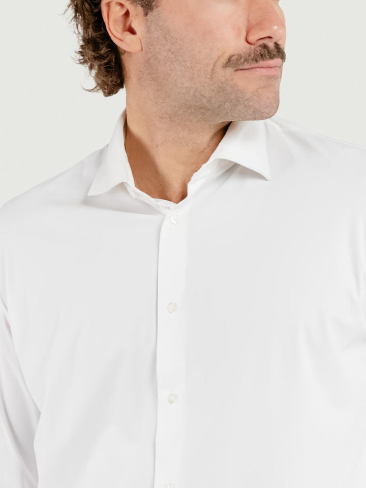 CAMICIA NO STIRO BIANCA BU26W10CANEU 101 ANDREA MORANDO 