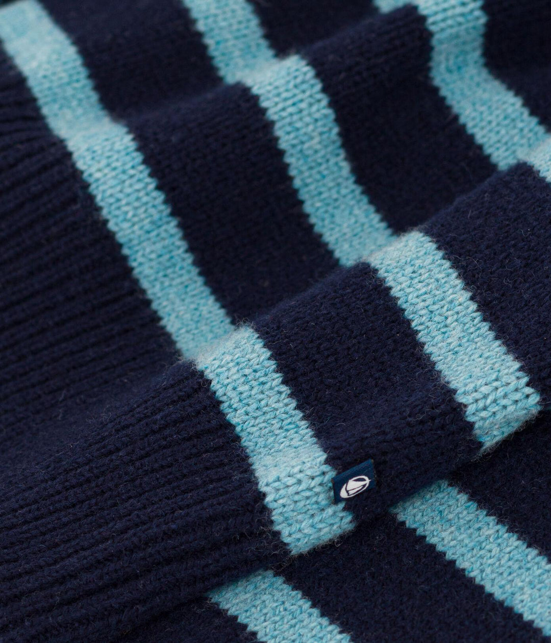 PULLOVER A RIGHE IN LANA E COTONE BAMBINO UNISEX A081R 01 PETIT BATEAU 