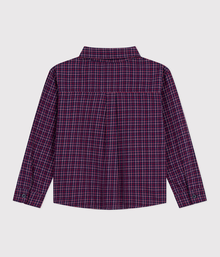 Camicia in flanella a quadri bambino A0EGF 02 PETIT BATEAU 