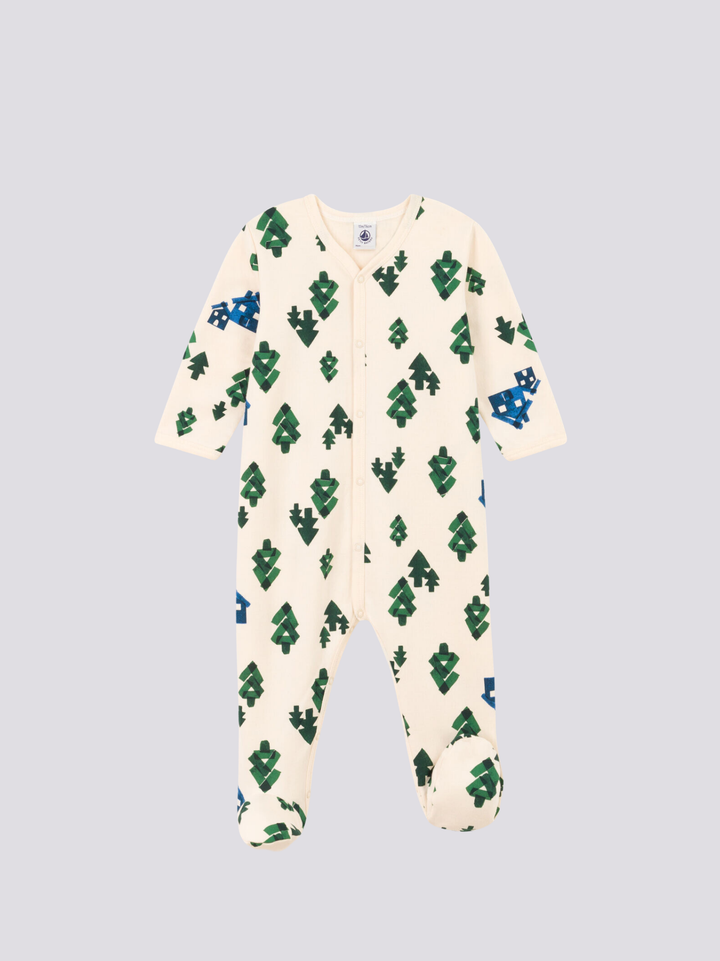 PIGIAMA IN TESSUTO FELPATO CON CONIGLIETTI A08EG 01 PETIT BATEAU 
