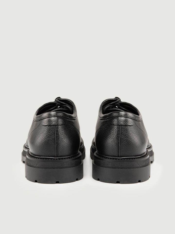 STRINGATA IN PELLE MARTELLATA NERA CON CARRARMATO 1093OLD ZEUS NERO ANDREA MORANDO 