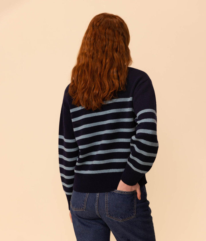 PULLOVER IN LANA ALLA MARINARA DONNA A089Y 01 PETIT BATEAU 