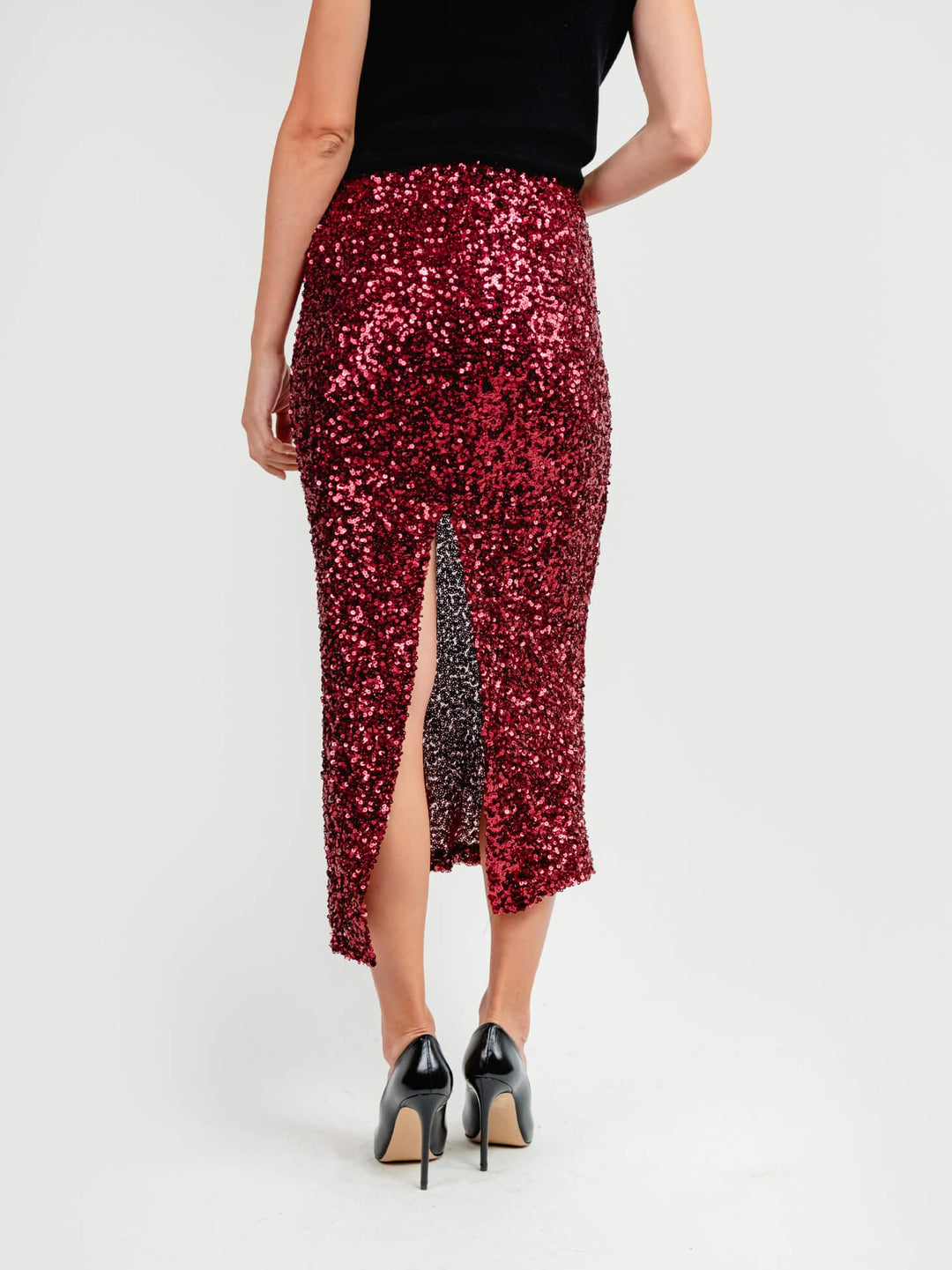 LONGUETTE CON PAILLETTES RUBINO G247132/03651 1499 ANDREA MORANDO 