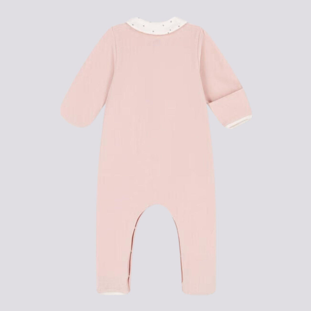 PIGIAMA BEBÈ IN CINIGLIA ROSA A09GJ 01 PETIT BATEAU 