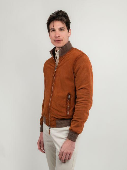 GIACCA SCAMOSCIATA COLOR MATTONE QUENTIN