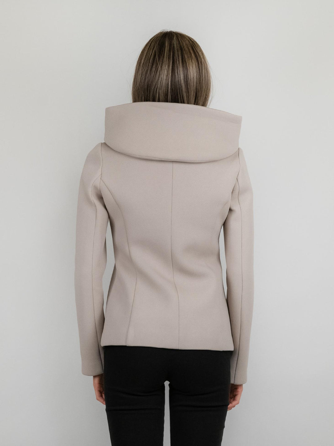 CAPPOTTINO TECNICO CORTO BEIGE CON CAPPUCCIO 97801LO BEIGE ANDREA MORANDO 