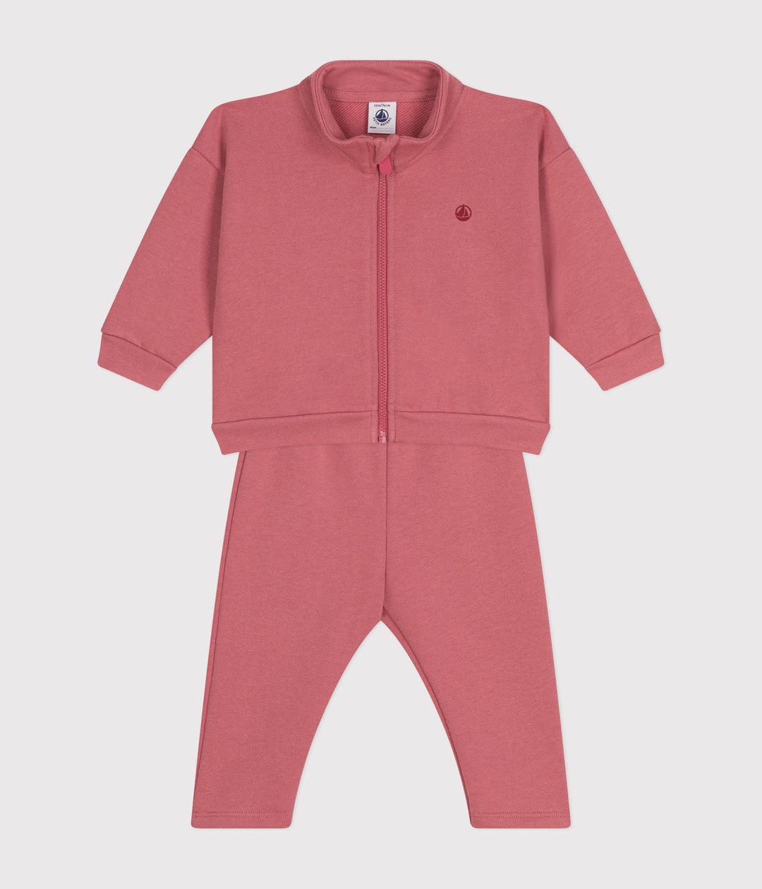 Set felpa e pantaloni rosa neonato A0BEC 02 PETIT BATEAU 