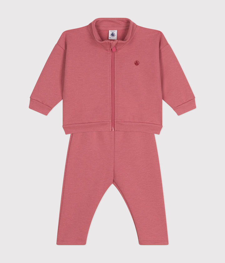 Set felpa e pantaloni rosa neonato A0BEC 02 PETIT BATEAU 