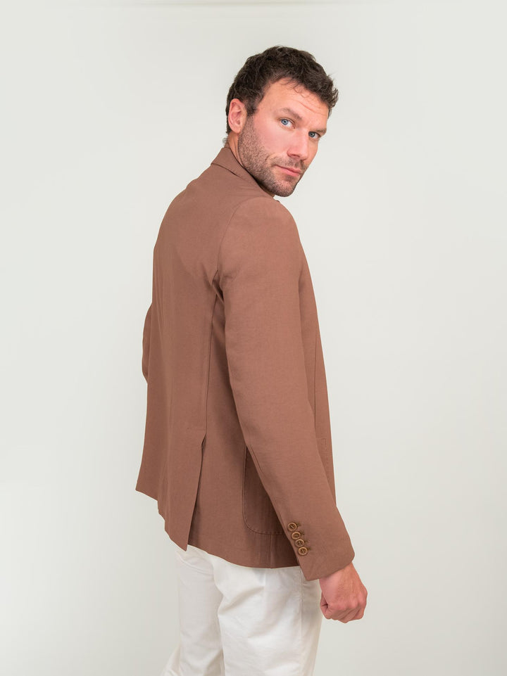BLAZER MONOPETTO COLOR marrone