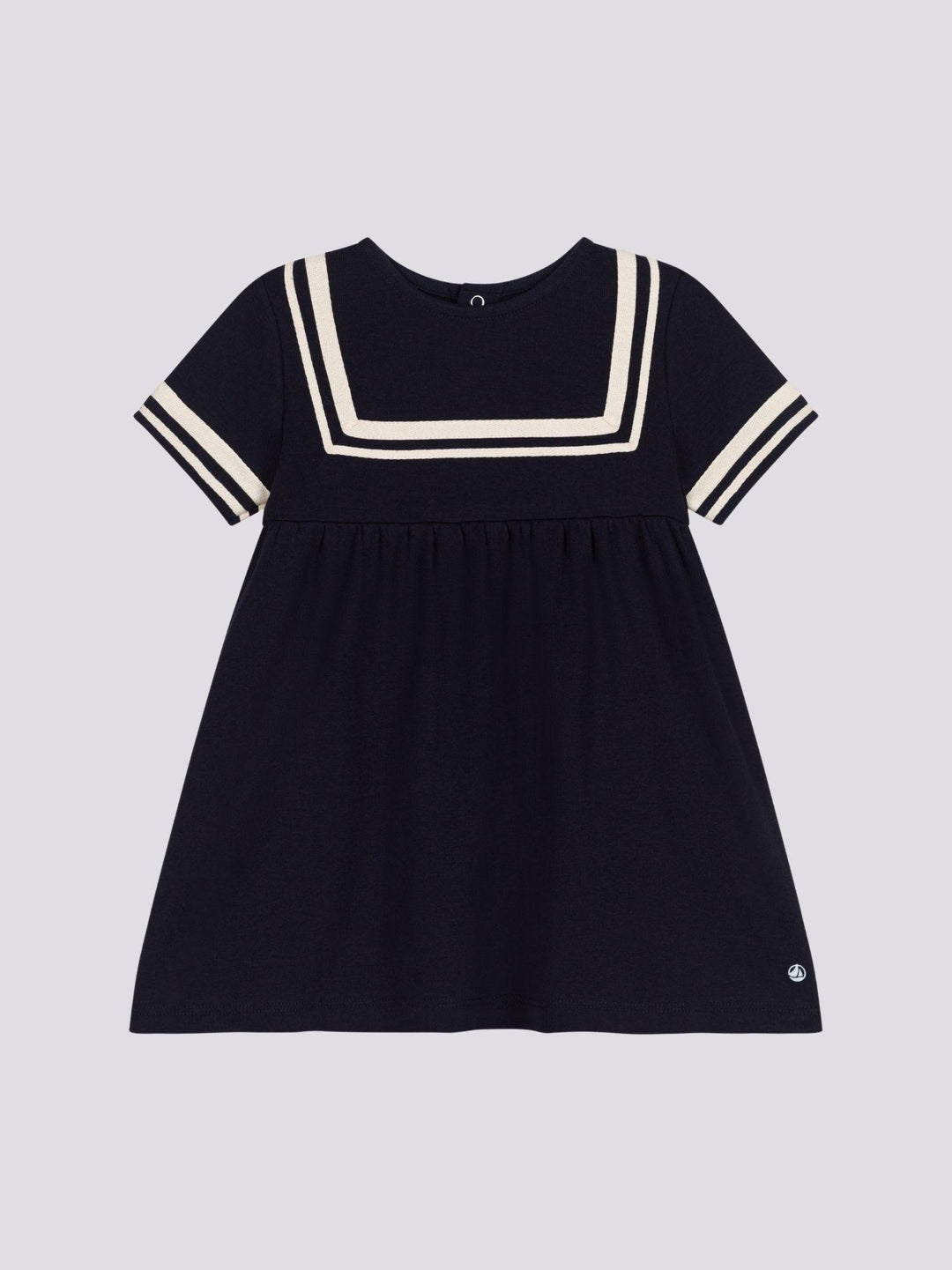 ABITO BEBÈ ALLA MARINARA BLU IN COTONE BIOLOGICO A0A1R 01 PETIT BATEAU 