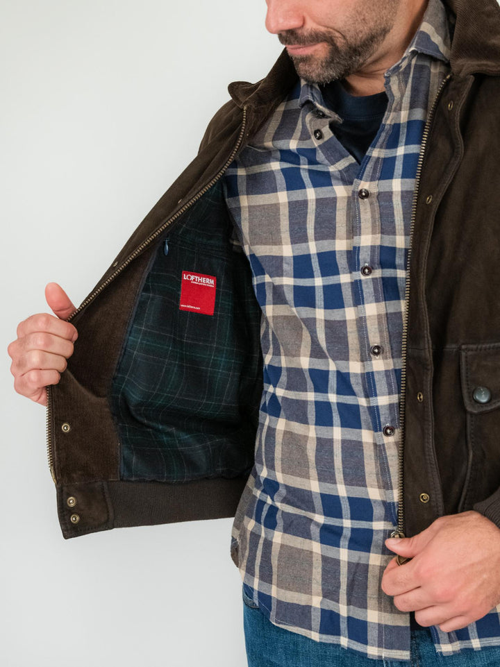 GIACCA OTTAVIANO IN CAMOSCIO E VELLUTO OTTAVIANO 06 JACK LEATHER 