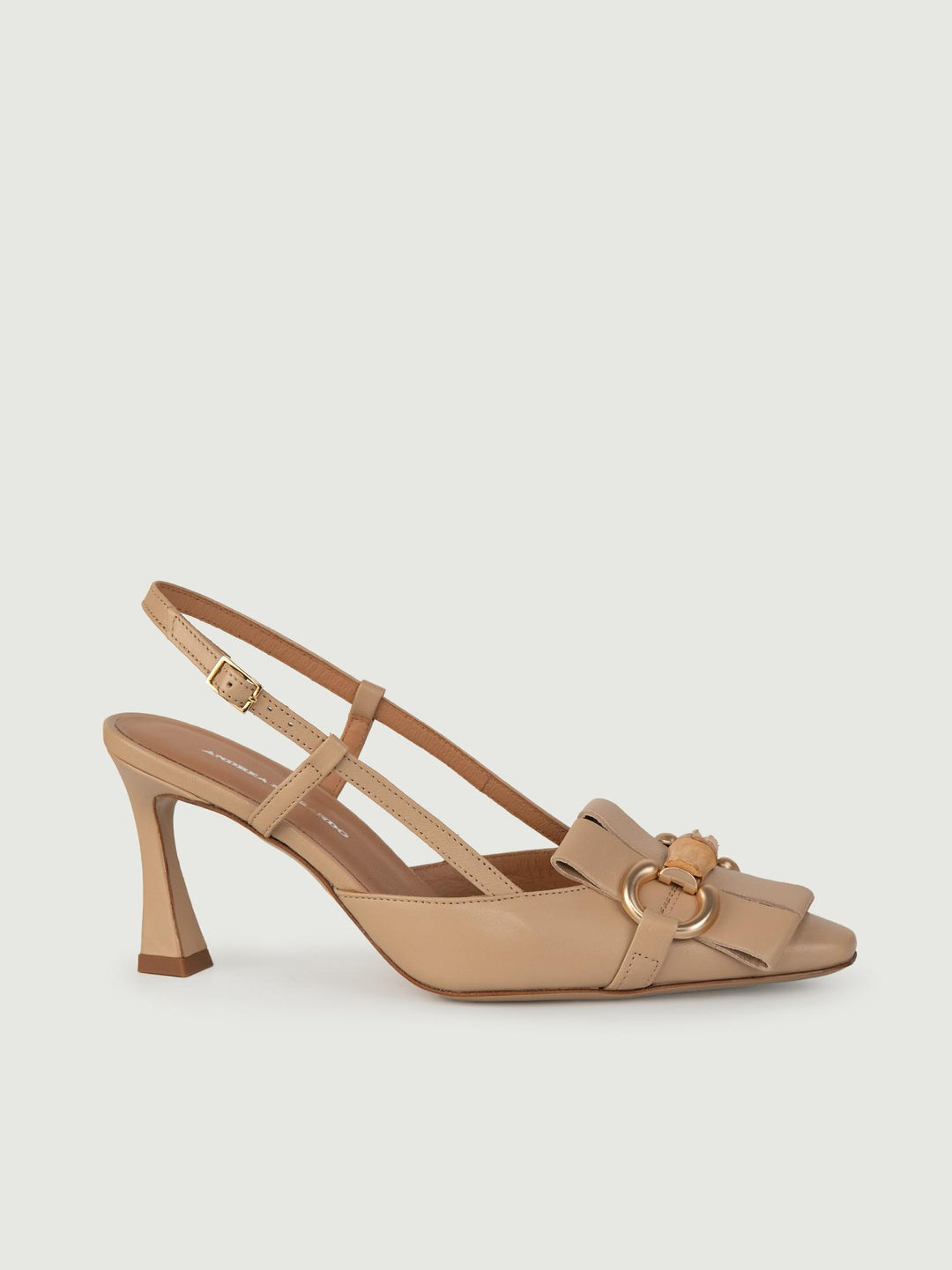 Décolleté SLING BACK TAUPE L5602 FONDOTINTA ANDREA MORANDO 