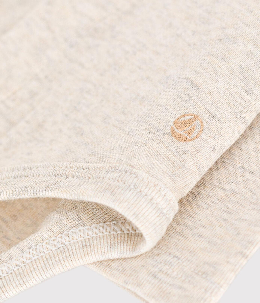 BODY A MANICA LUNGA CON COLLETTO IN COTONE PER BEBÈ A085E 02 PETIT BATEAU 