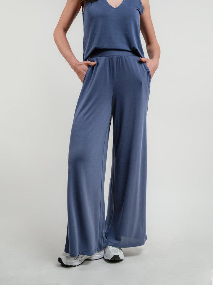 PANTALONI A PALAZZO BLUETTE 525LIXX517 INDIGO ANDREA MORANDO 