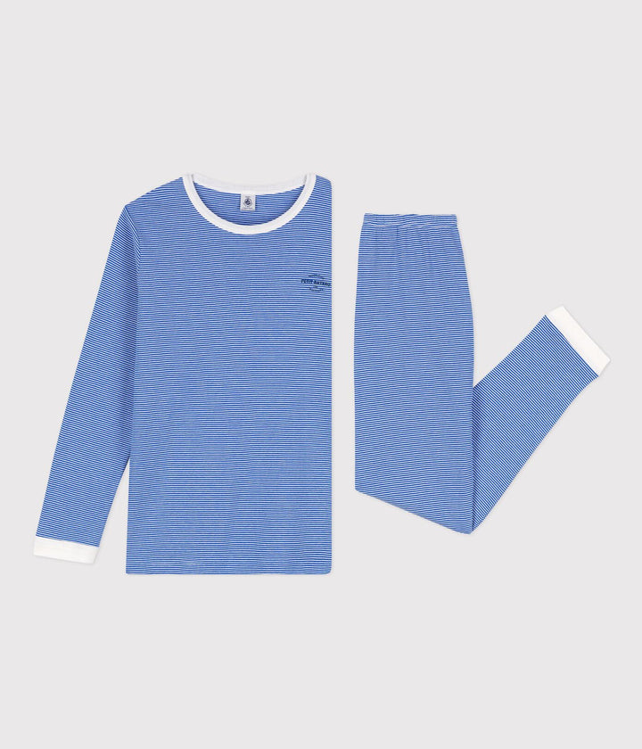 PIGIAMA MILLERIGHE IN COTONE UNISEX A086M 01 PETIT BATEAU 