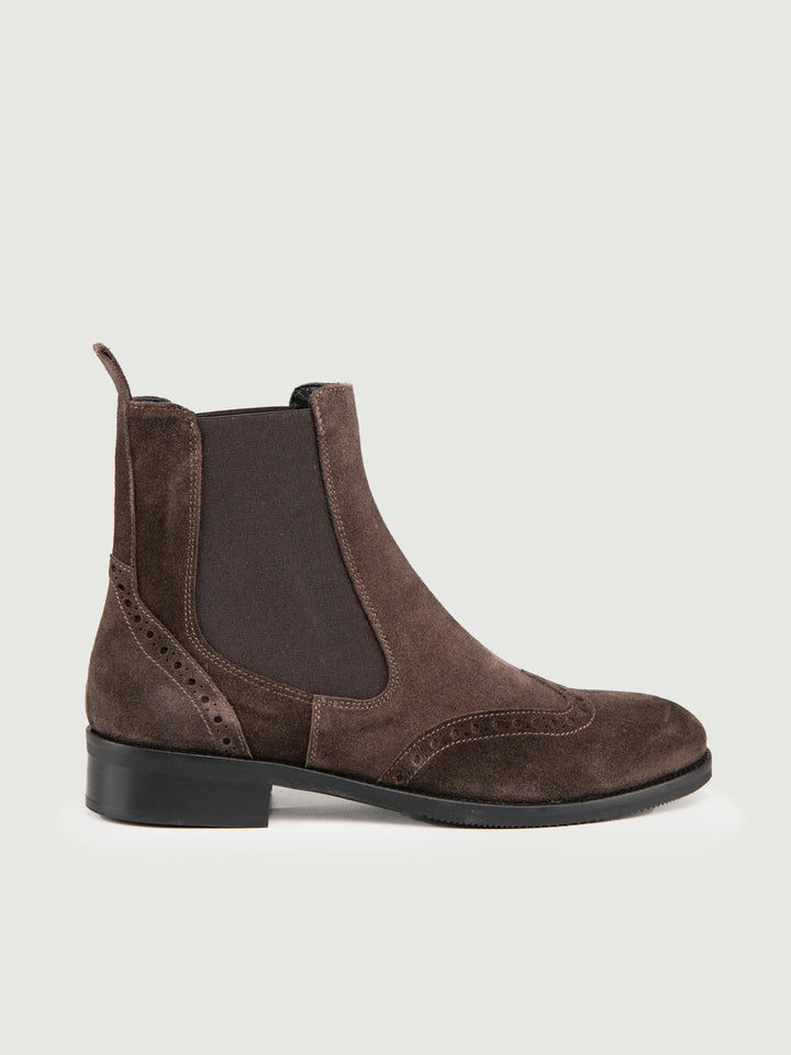 STIVALETTO BEATLES IN CAMOSCIO TESTA MORO 40 T.MORO ANDREA MORANDO 