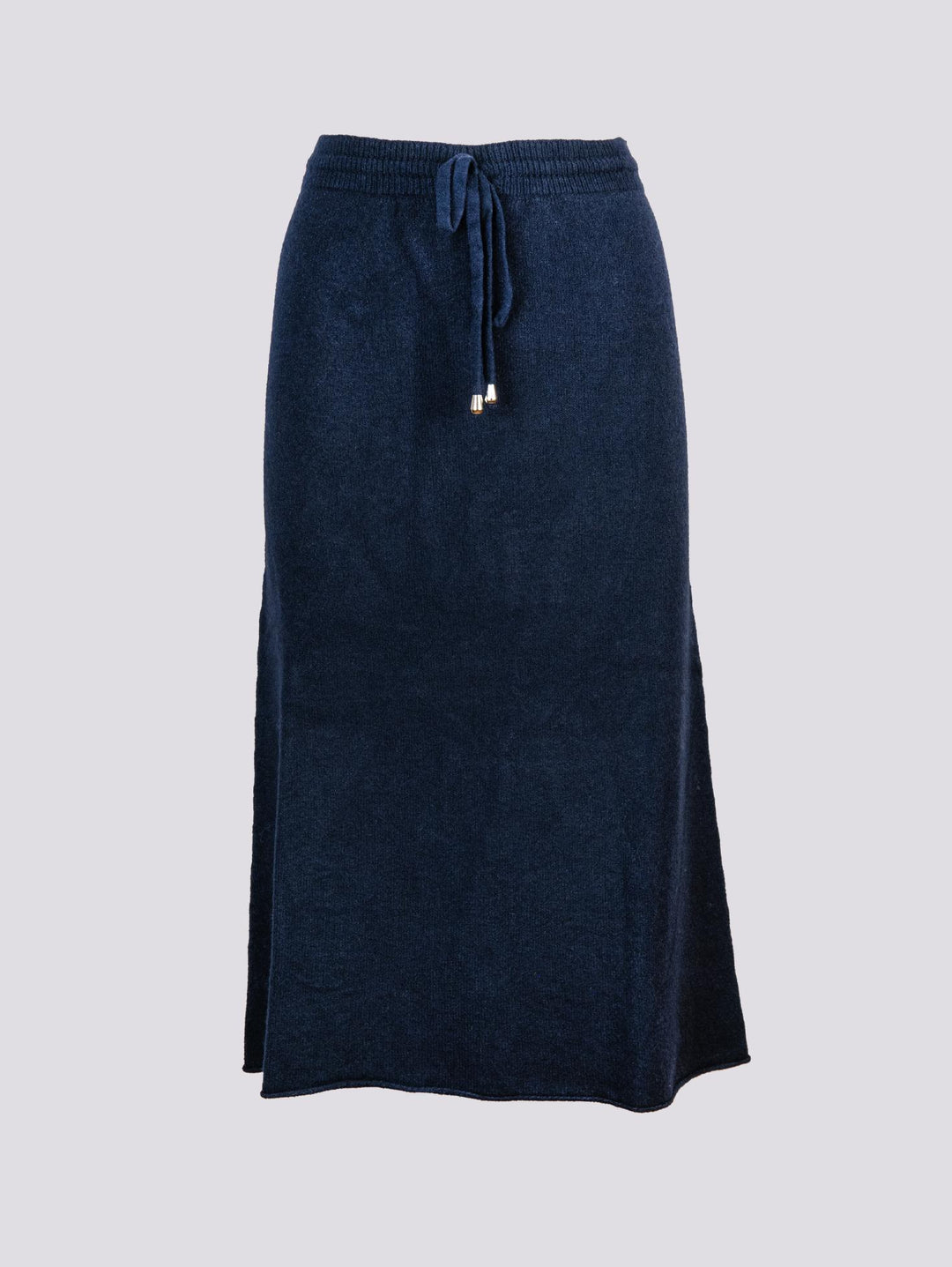 GONNA MIDI IN MAGLIA CON ELASTICO E COULISSE BLU 0270/116 0115 BIMOR 