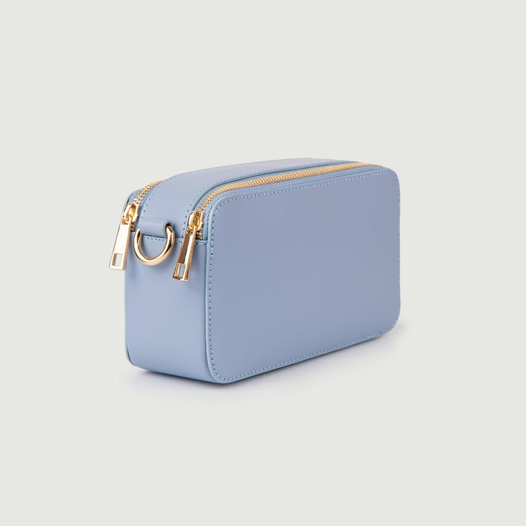 BORSA A TRACOLLA IN PELLE CARTA ZUCCHERO CON DOPPIA TASCA YOURS CARTA ZUCCHERO BIMOR 