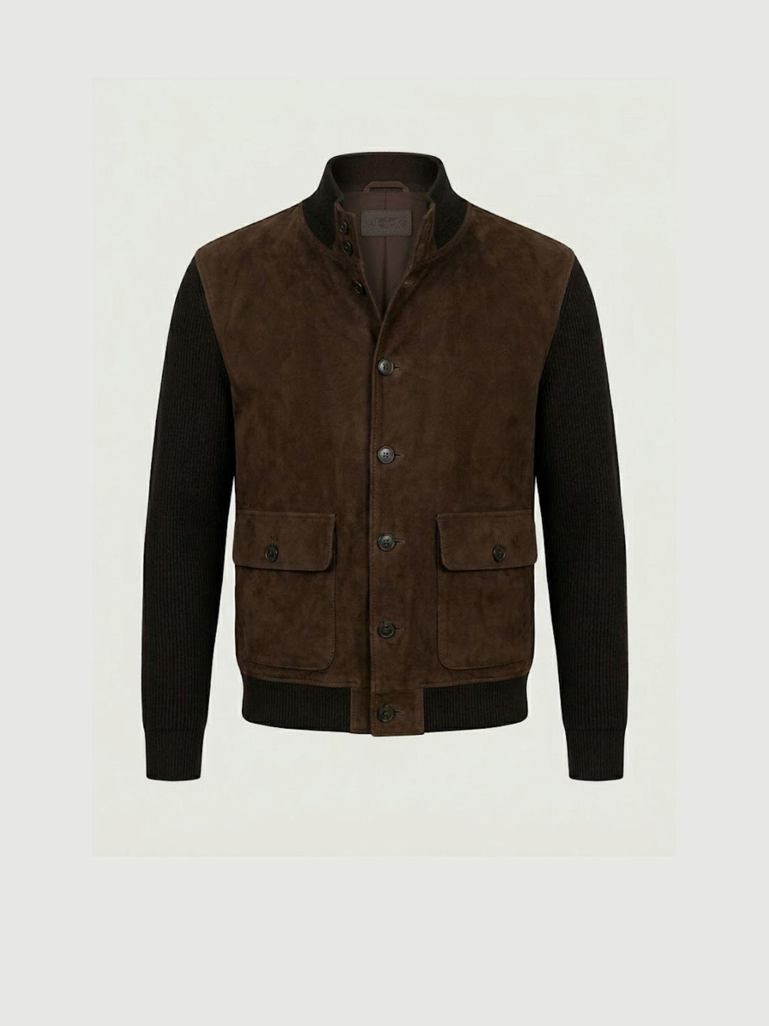 Giacca Riverside Knit in camoscio e maglia testa di moro RIVERSIDE 664 JACK LEATHER 