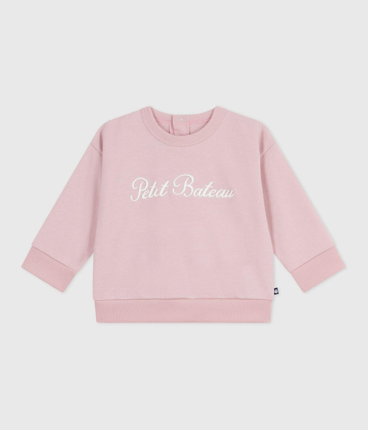 Felpa in cotone con ricamo Petit Bateau A0E05 01 PETIT BATEAU 