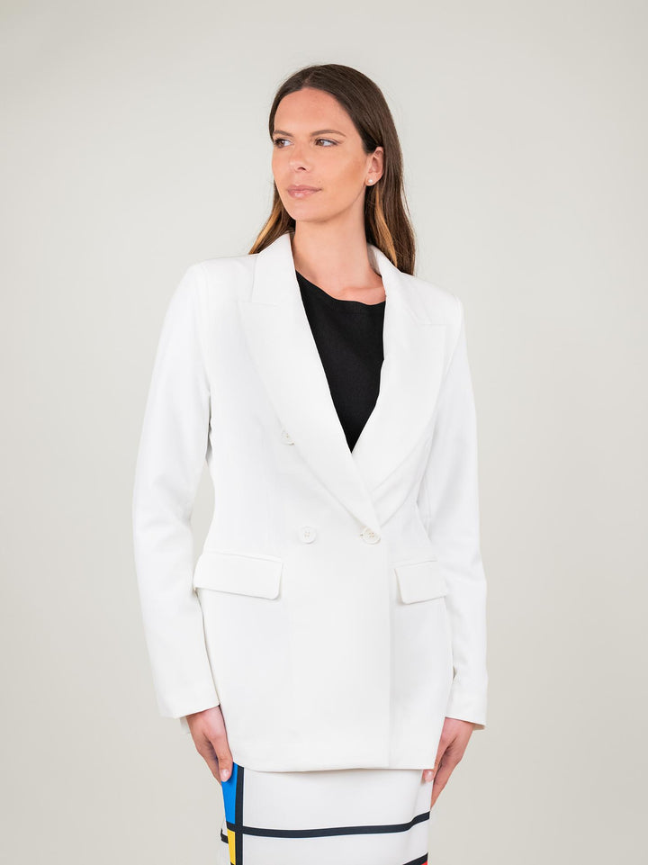 BLAZER DOPPIOPETTO BIANCO