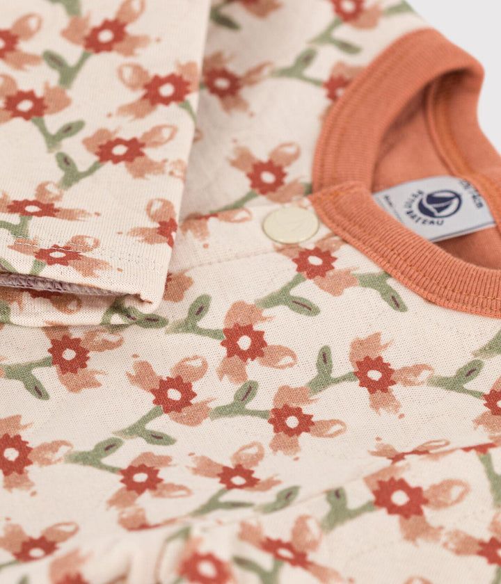 CARDIGAN TRAPUNTATO IN TUBIQUE CON STAMPA FLOREALE A0924 01 PETIT BATEAU 