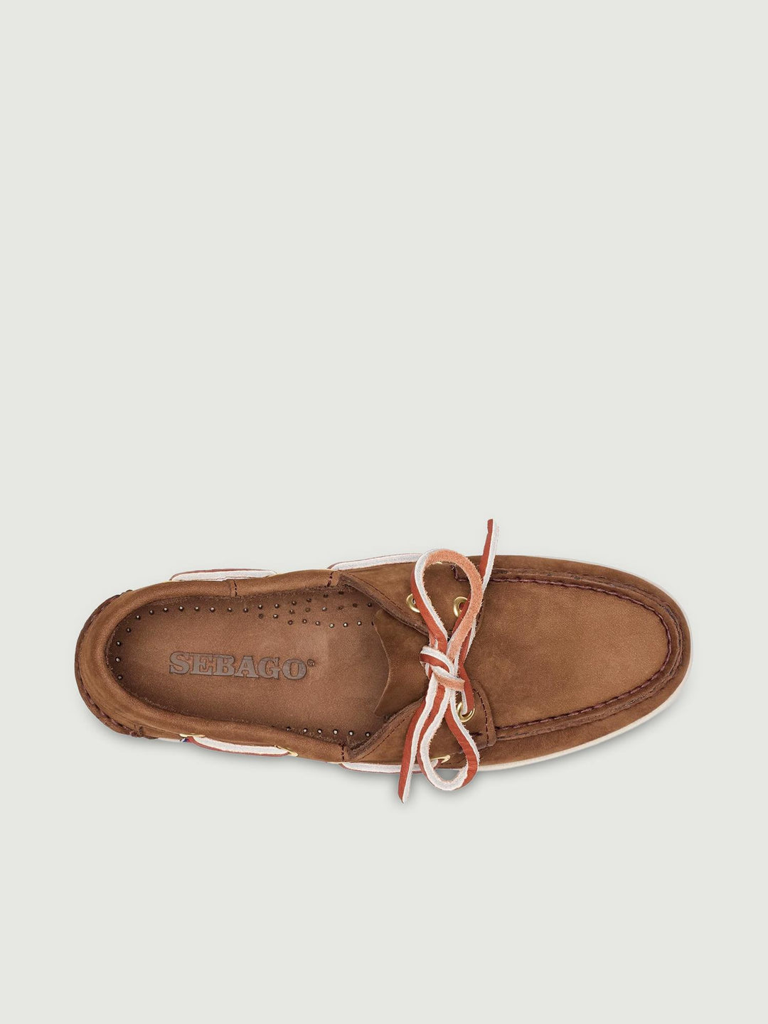Mocassino Docksides Portland in nabuck marrone 74121SW ACO SEBAGO 